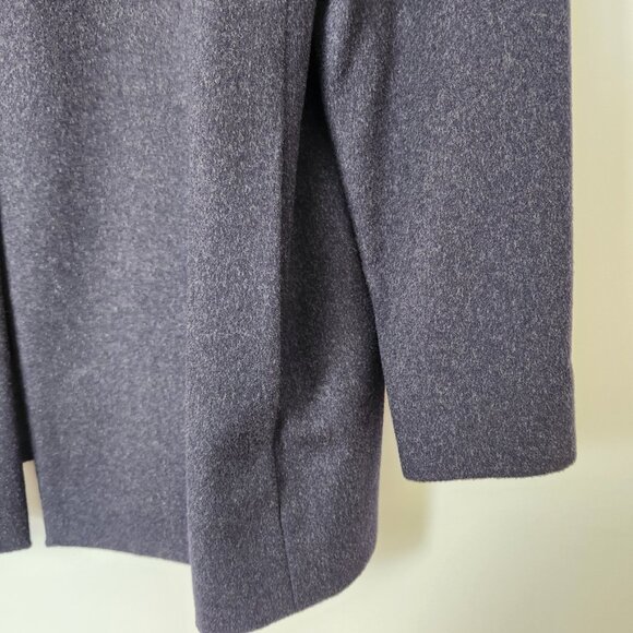 Vintage Lord & Taylor Gray Blue Cashmere Blazer Jacket Swing Button Wool‎ Sz 10 - Picture 6 of 12